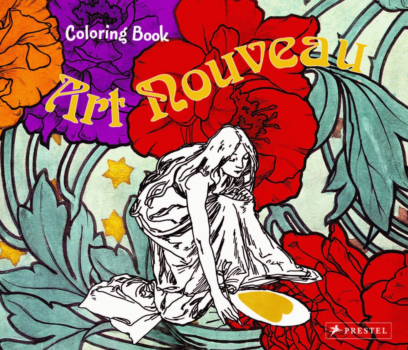 Algopix Similar Product 18 - Coloring Book Art Nouveau Coloring