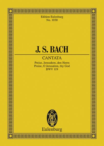 Algopix Similar Product 18 - Cantata No 119 Praise O Jerusalem