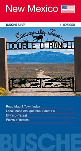 Algopix Similar Product 17 - New Mexico 1 825 000 Straenkarte
