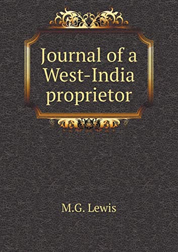 Algopix Similar Product 14 - Journal of a West-India proprietor