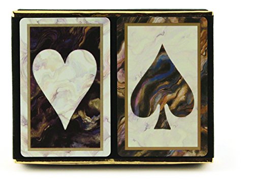 Algopix Similar Product 10 - Congress Black Marble Playing Cards