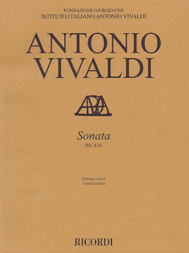Algopix Similar Product 5 - Sonata RV 810 Violin and Basso