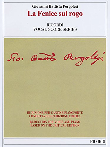 Algopix Similar Product 1 - Le Fenice sul Rogo Ricordi Opera Vocal