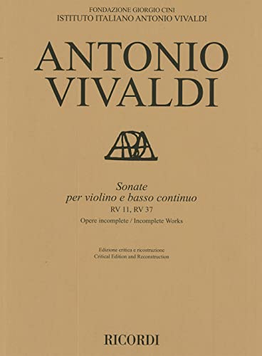 Algopix Similar Product 11 - Sonate Violin and Basso Continuo RV11