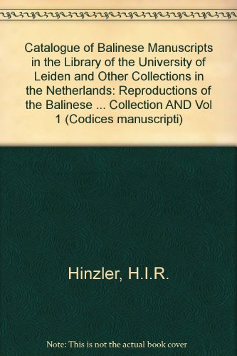 Algopix Similar Product 13 - Catalogue of Balinese Manuscripts in