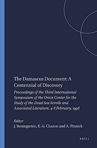 Algopix Similar Product 18 - The Damascus Document A Centennial of