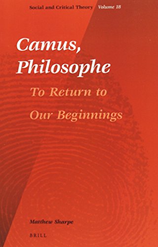 Algopix Similar Product 12 - Camus Philosophe To Return to Our