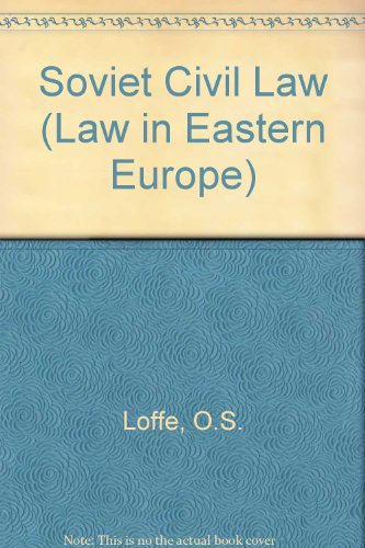 Algopix Similar Product 20 - Soviet Civil Law (Law in Eastern Europe)