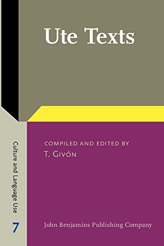 Algopix Similar Product 5 - Ute Texts (Culture and Language Use)
