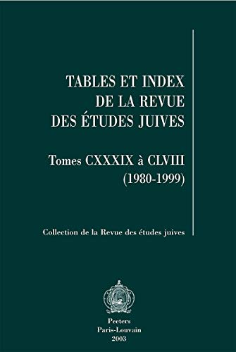 Algopix Similar Product 4 - Tables et index de la Revue des etudes