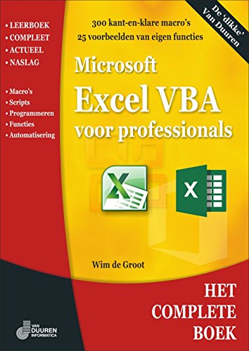 Algopix Similar Product 12 - Excel VBA voor professionals Het