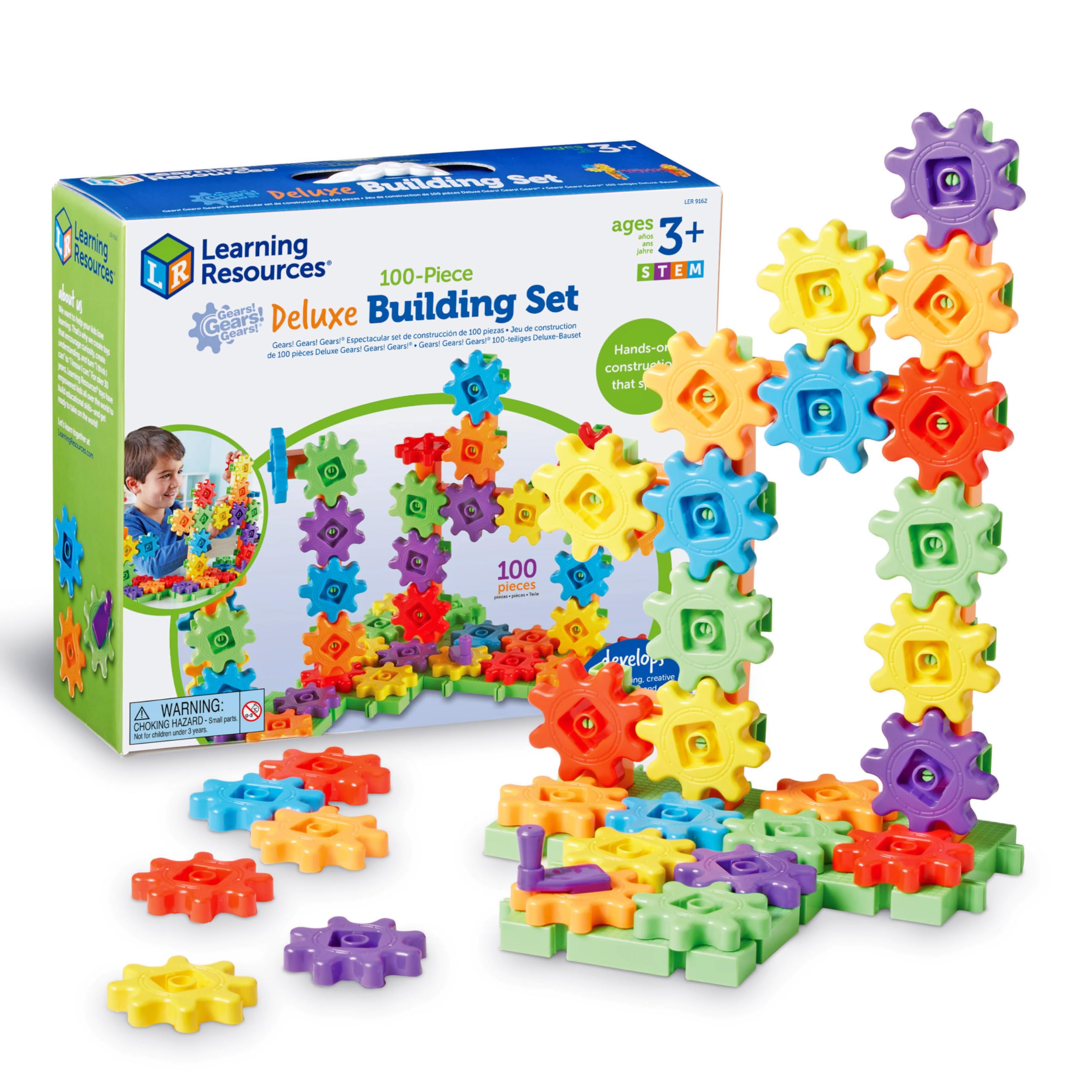 Algopix Similar Product 4 - Learning Resources Gears 100Piece