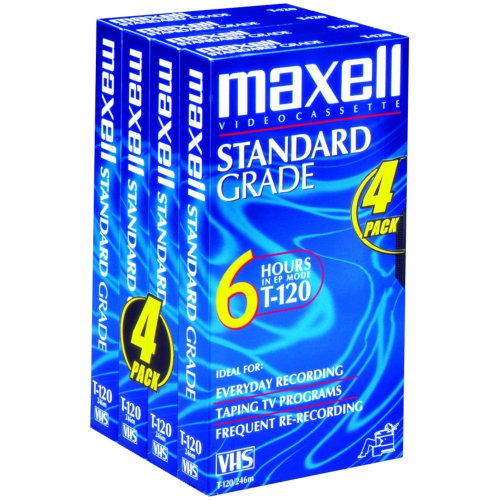 Algopix Similar Product 11 - Maxell STD-T-120 4 Pack VHS Tapes