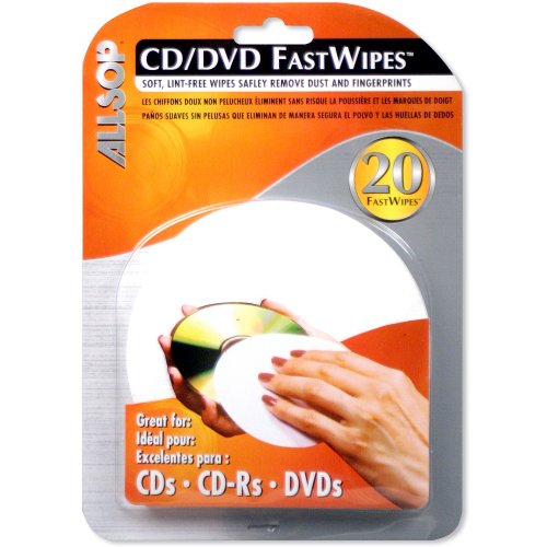 Algopix Similar Product 13 - Allsop CD and DVD FastWipes lintfree