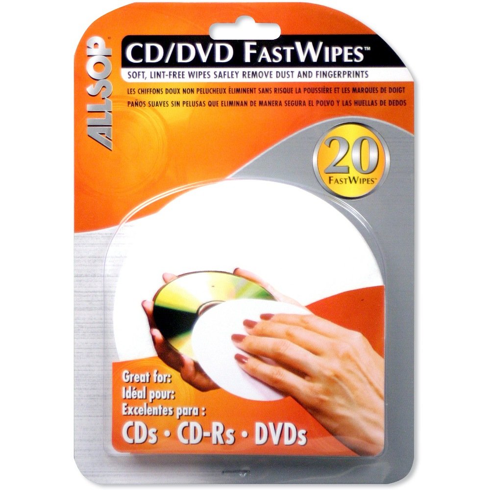 Algopix Similar Product 13 - Allsop CD and DVD FastWipes lintfree