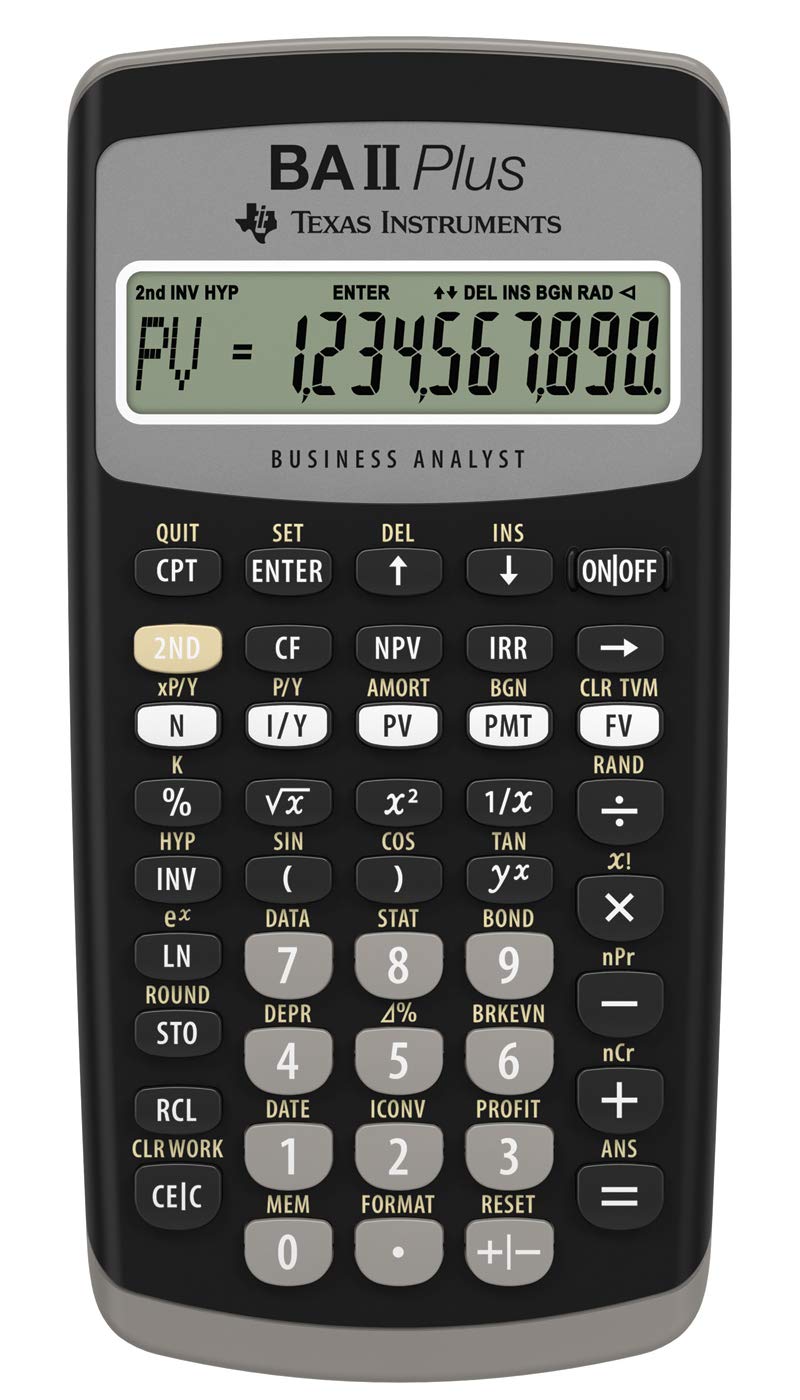 Algopix Similar Product 15 - Texas Instruments BA II Plus Financial