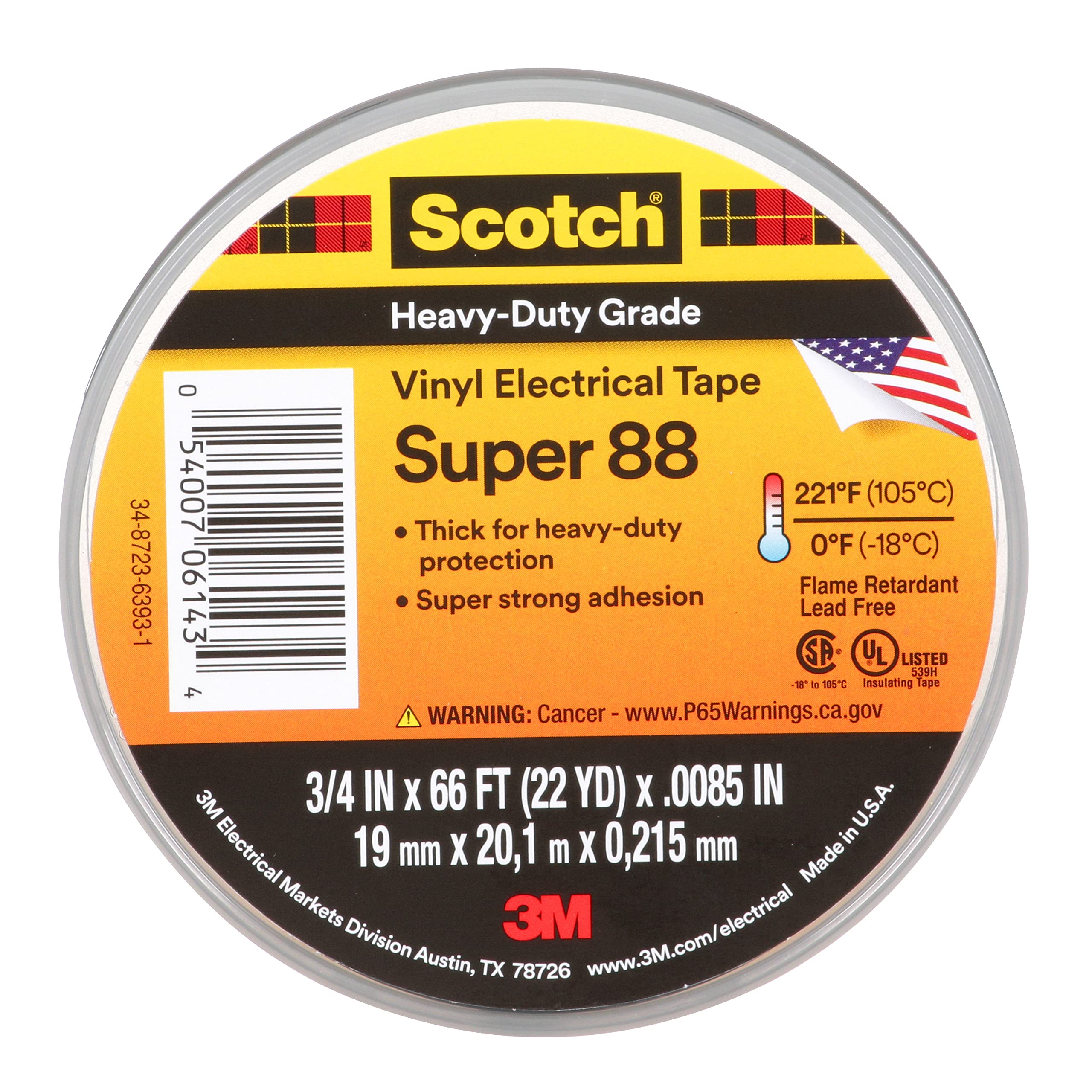 Algopix Similar Product 16 - 3M Safety Super 88 Vinyl Electrical