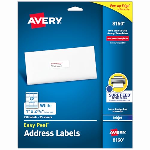 Algopix Similar Product 2 - Avery Easy Peel Printable Address
