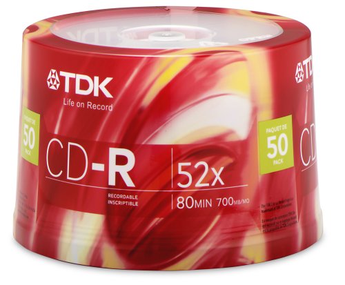 Algopix Similar Product 6 - TDK CDR80CB50 CDR Data 80 Minute