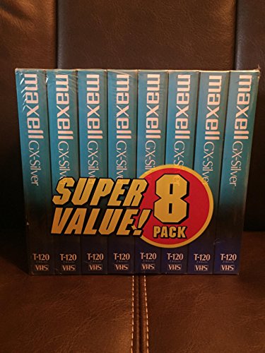 Algopix Similar Product 4 - Maxell 214150 T120GX8PK VHS Cassette