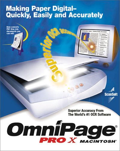 Algopix Similar Product 3 - OmniPage Pro X for Macintosh Upgrade