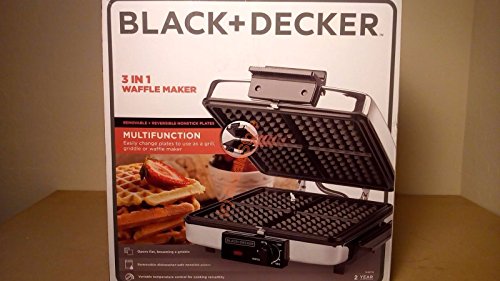 Algopix Similar Product 6 - BLACKDECKER 3in1 Waffle Maker with