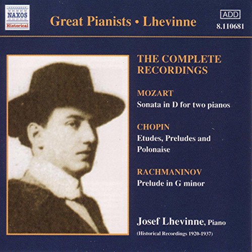 Algopix Similar Product 4 - Great Pianists: Josef Lhevinne