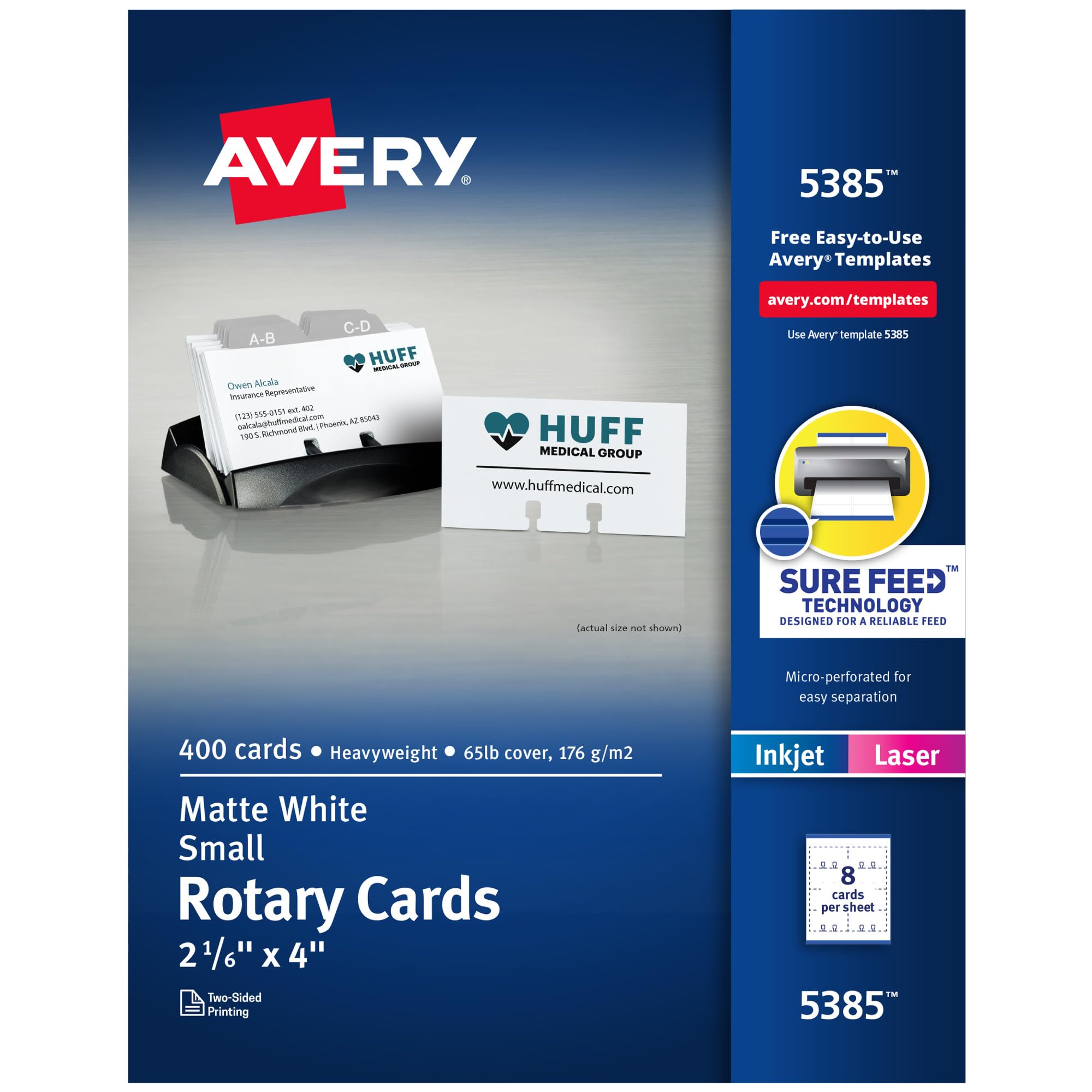 Algopix Similar Product 8 - Printable Rotary Cards with Sure Feed