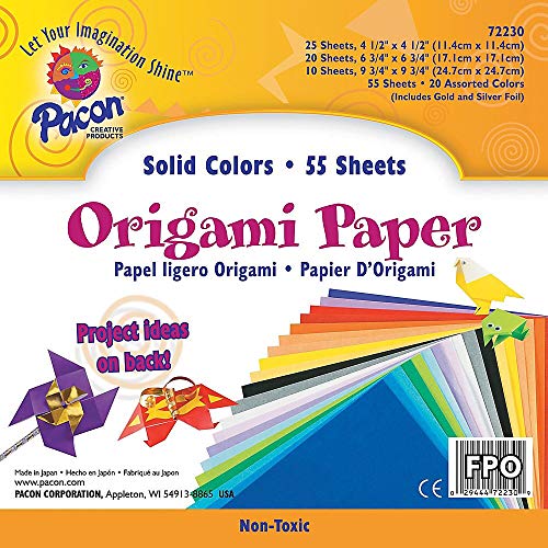 Algopix Similar Product 13 - Pacon Origami Paper, Pack Of 55 Sheets