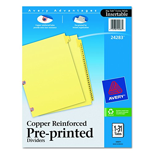 Algopix Similar Product 4 - Avery Copper Reinforced Preprinted