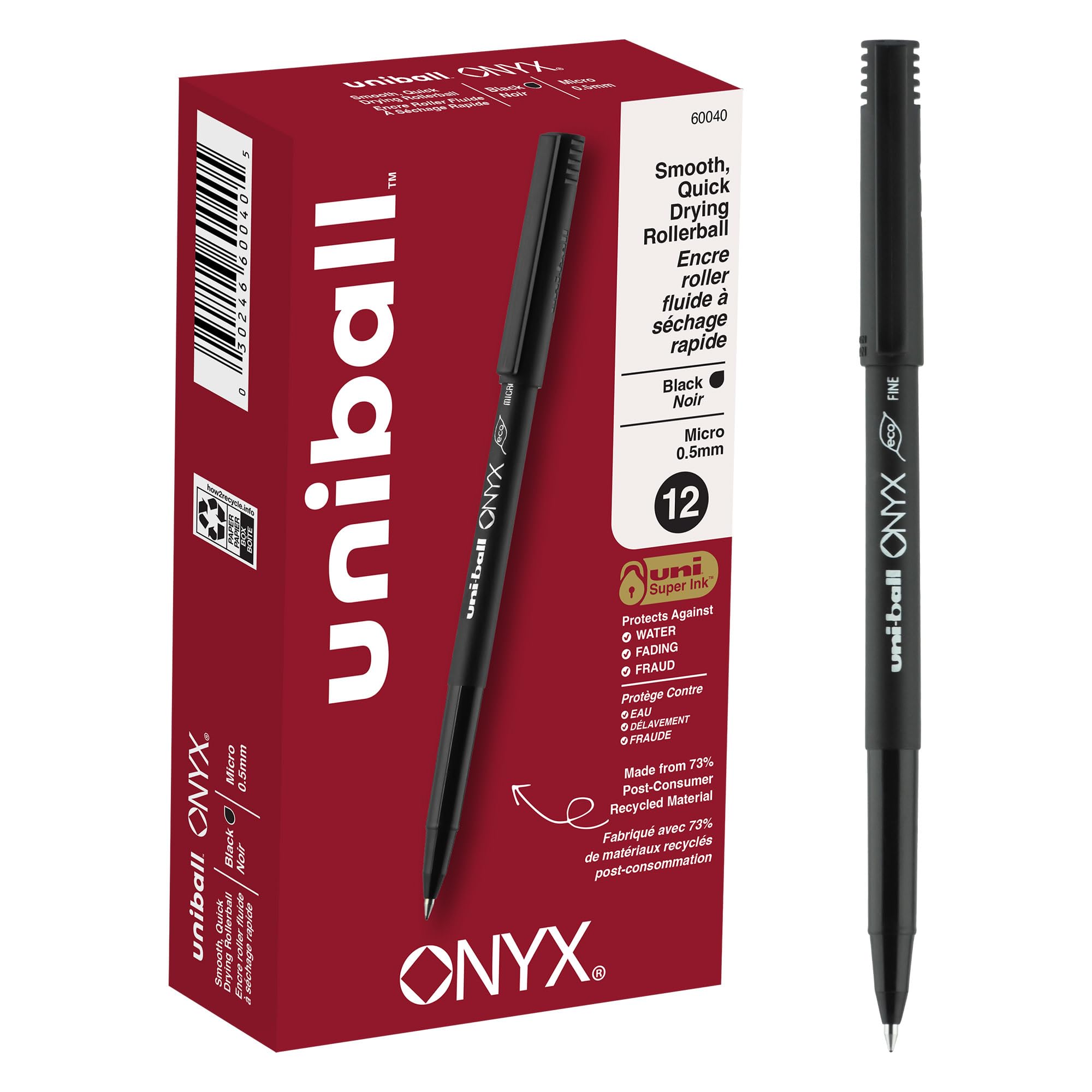 Algopix Similar Product 18 - uniball Onyx Roller Ball Pen Stick