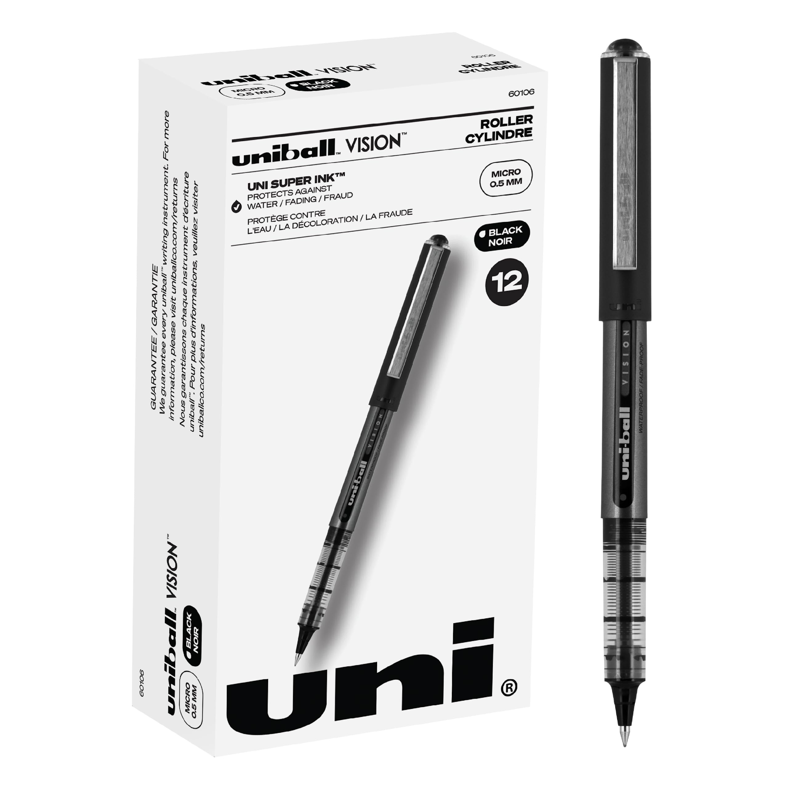 Algopix Similar Product 1 - Uniball Vision Rollerball Pen  12
