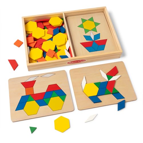Algopix Similar Product 4 - Melissa  Doug Pattern Blocks and