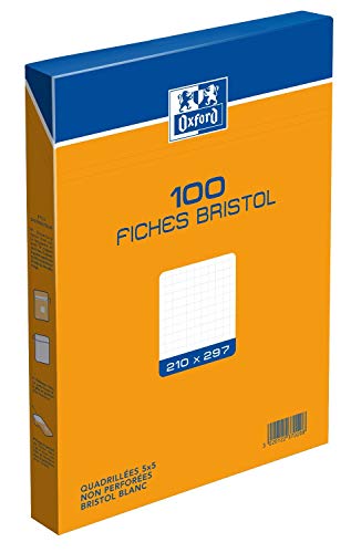 Algopix Similar Product 14 - Oxford Bristol Card A4 100 Sheets White