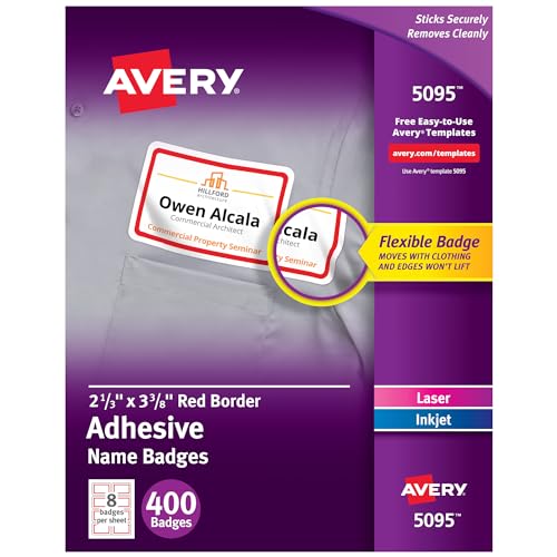 Algopix Similar Product 11 - Avery Flexible Printable Name Tags