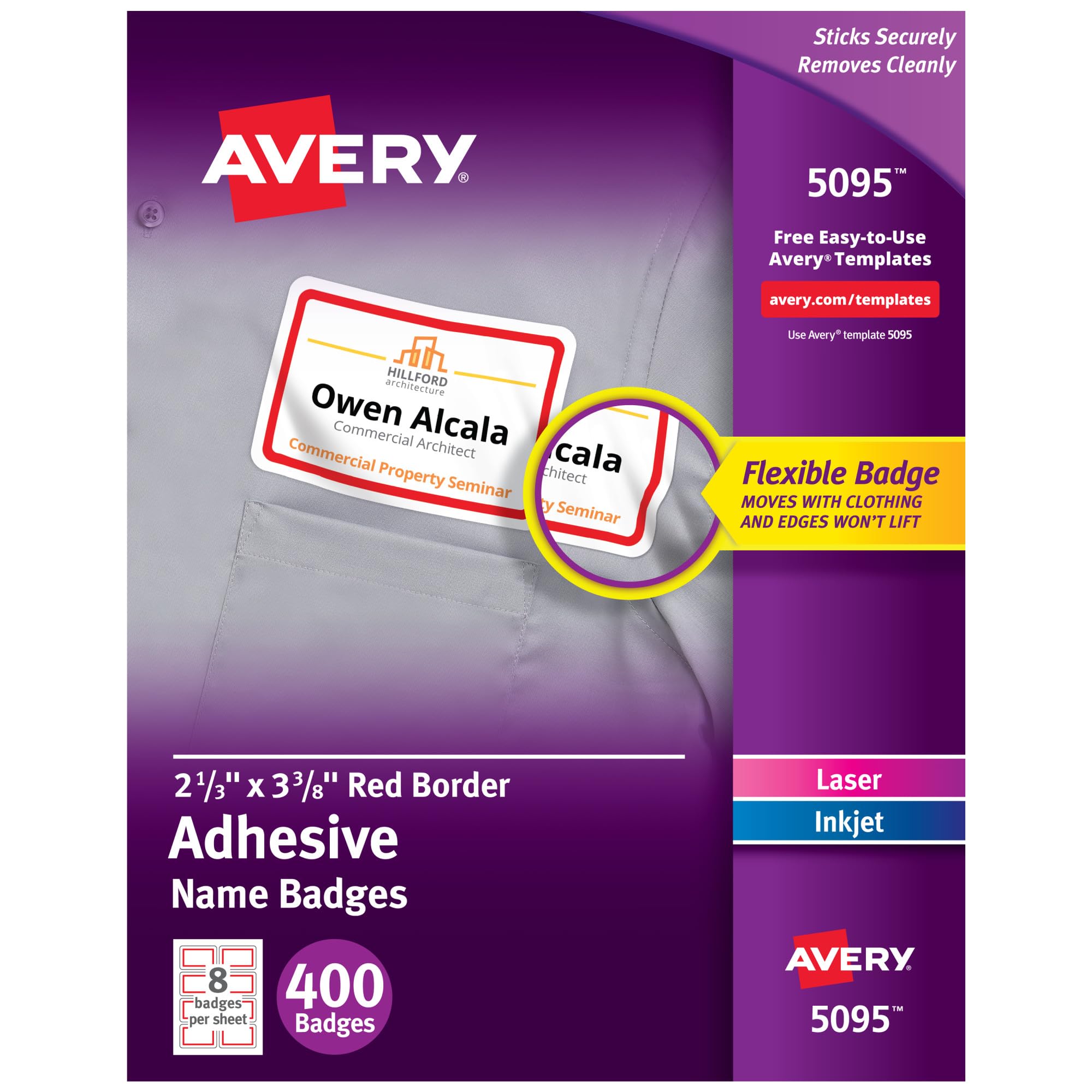 Algopix Similar Product 2 - Avery Flexible Printable Name Tags