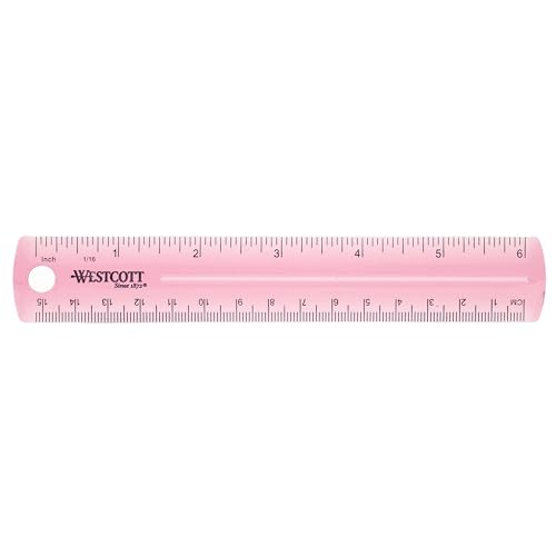 Algopix Similar Product 19 - Westcott Plastic Ruler, 6-Inch, (00412)