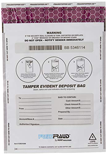Algopix Similar Product 16 - MMF Industries FREEZFraud Deposit Bags