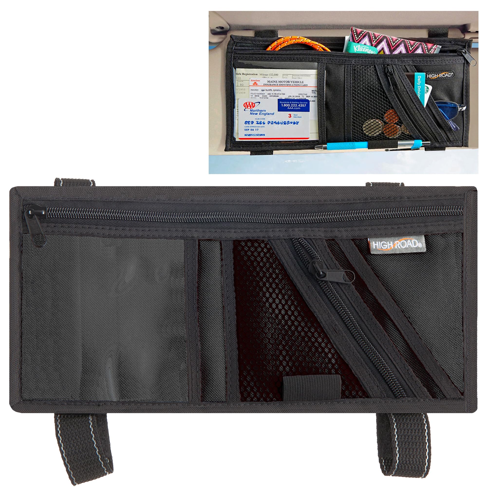 Algopix Similar Product 4 - High Road Car Visor Organizer with