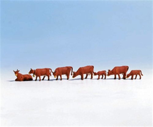 Algopix Similar Product 3 - Noch 15720 Brown Cows 7 H0 Scale