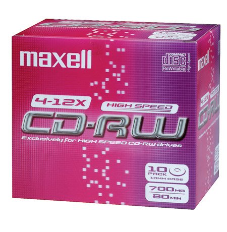 Algopix Similar Product 20 - Maxell CDRW 80 700MB 112X JC 10pac 10