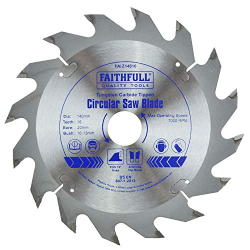 Algopix Similar Product 7 - Faithfull Circular Saw Blade 140 x 20mm