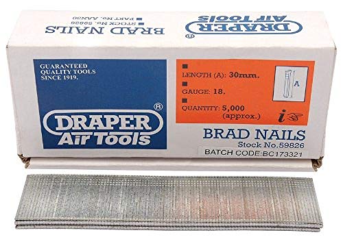 Algopix Similar Product 11 - Draper 30mm Brad Nails (5000) - 59826