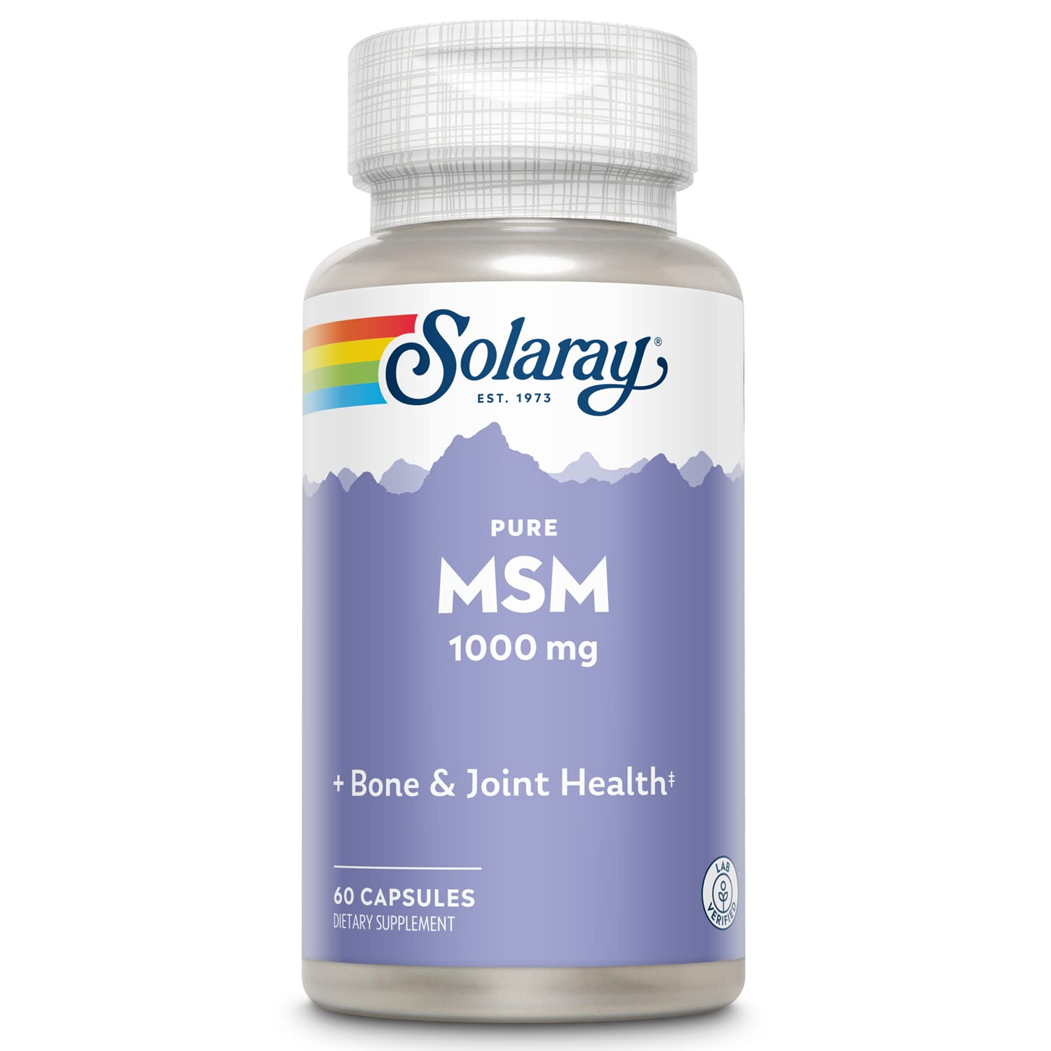 Algopix Similar Product 2 - SOLARAY Pure MSM Capsules 1000 mg 60