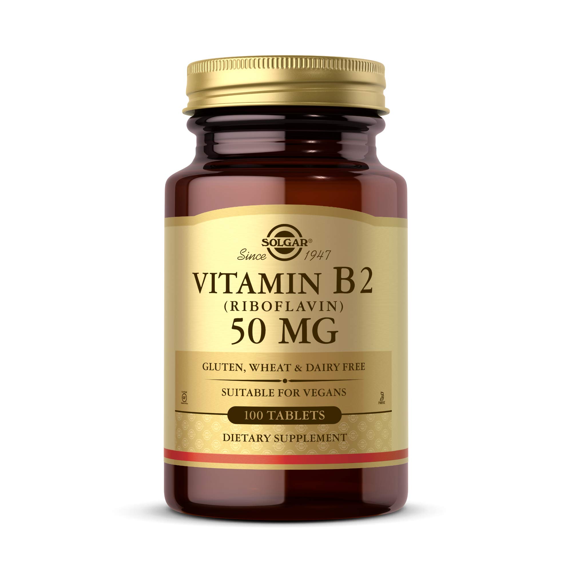 Algopix Similar Product 13 - Solgar Vitamin B2 Riboflavin 50 mg