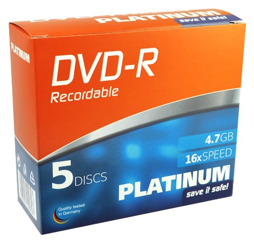 Algopix Similar Product 15 - Platinum - 5 x DVD-R - 4.7 GB 16x