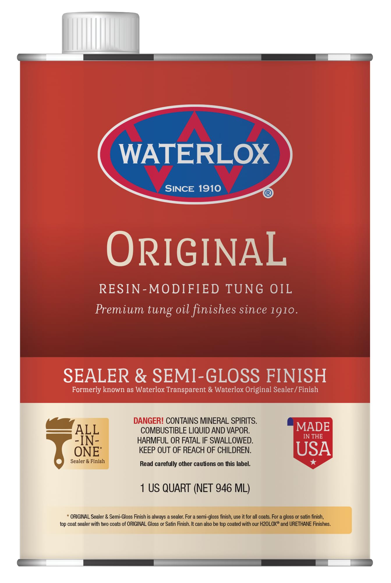 Algopix Similar Product 14 - Waterlox Original SealerFinish 1qt