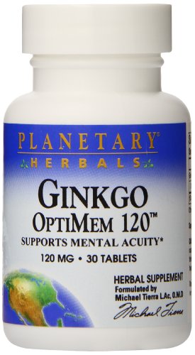 Algopix Similar Product 17 - Planetary Herbals Ginkgo Optimem 30