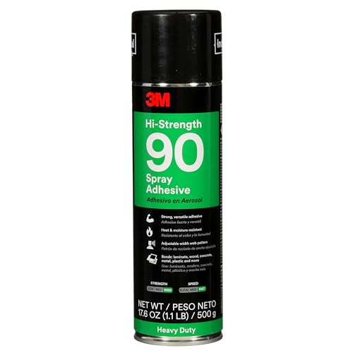 Algopix Similar Product 15 - 3M HiStrength Spray Adhesive 90 Clear