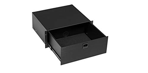 Algopix Similar Product 12 - 2 RU Enclosed Rack Drawer in Black 4U